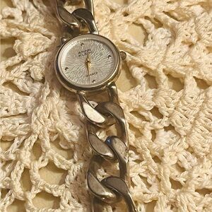 Anne Klein Silver Chain Link Watch Vintage